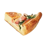 Bacon and spinach quiche